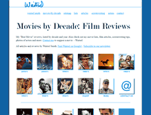 Tablet Screenshot of moviesbydecade.com
